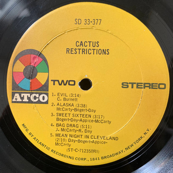 Restrictions - Cactus