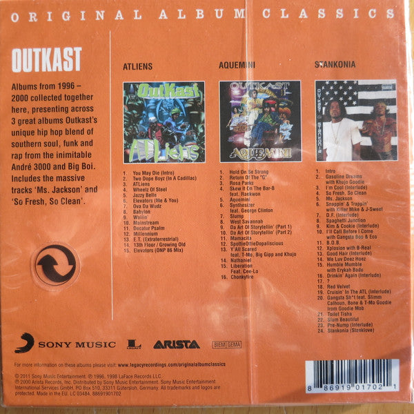 3cd Original Album Classics (Atliens \aquemini\sta - Outkast