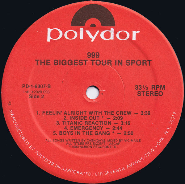 The Biggest Tour In Sport - 999