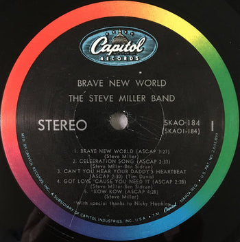 Brave New World - Miller, Steve Band