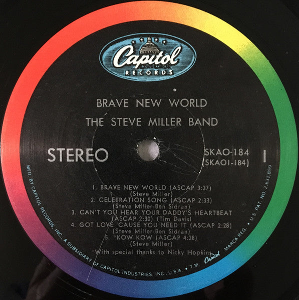 Brave New World - Miller, Steve Band
