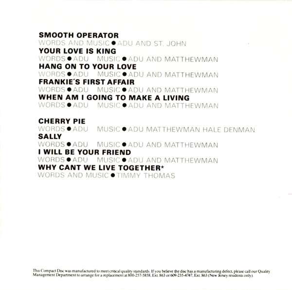 Diamond Life - Sade