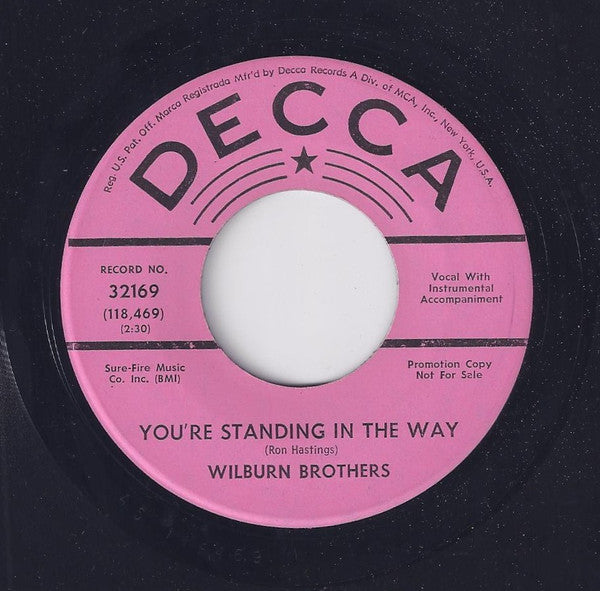 You'Re Standing In The Way - Wilburn Brothers