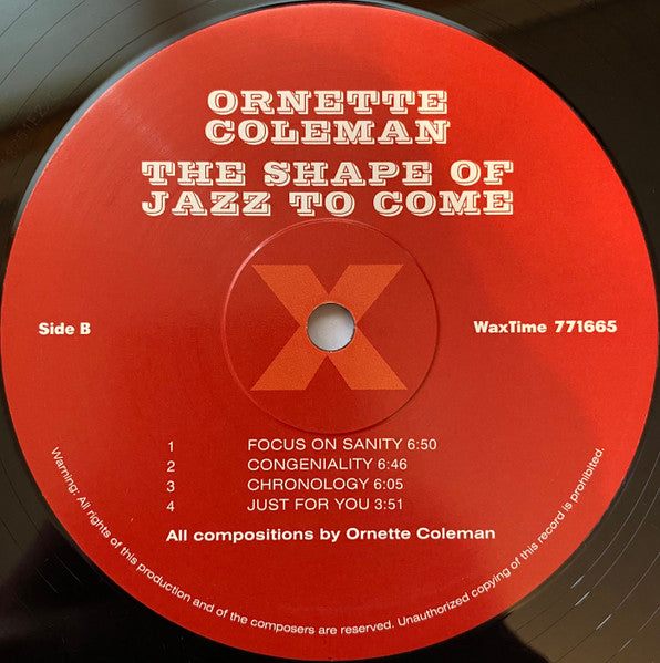 Shape Of Jazz To Come - Coleman, Ornette