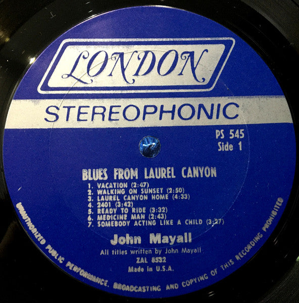 Blues From Laurel Canyon - Mayall, John