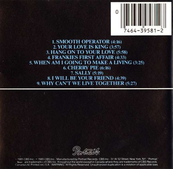 Diamond Life - Sade