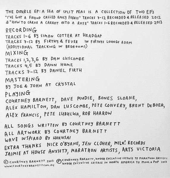 The Double Ep: A Sea Of Split Peas - Barnett, Courtney