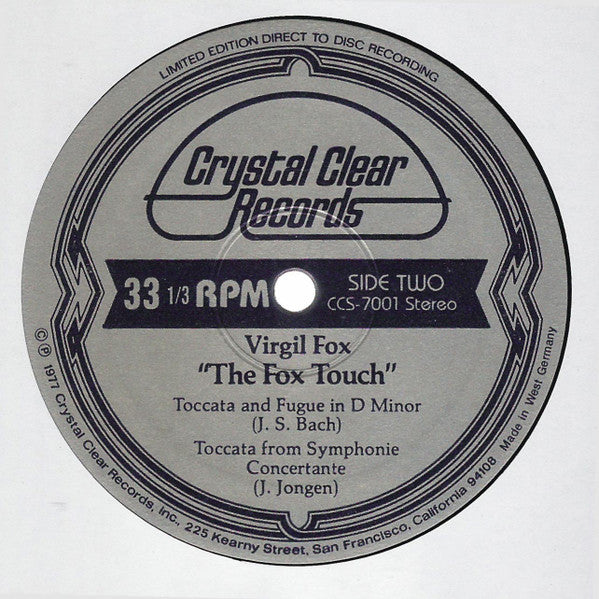 The Fox Touch • Volume One - Fox, Virgil
