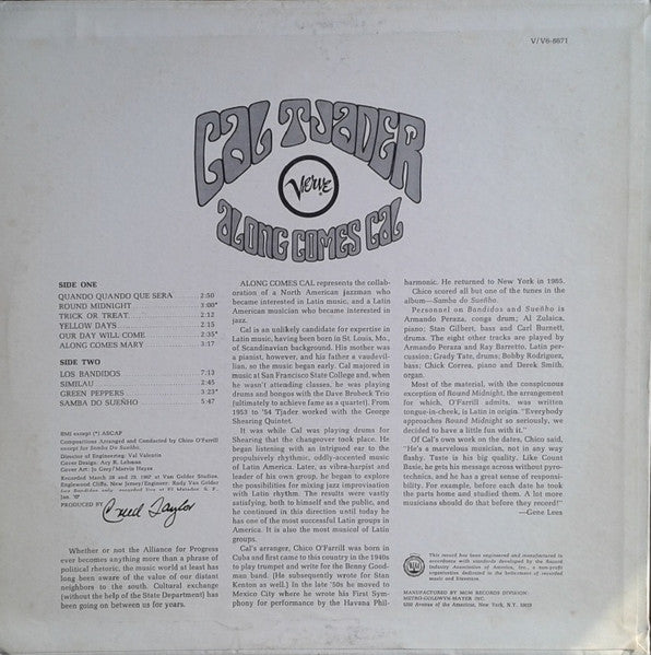 Along Comes Cal - Tjader, Cal