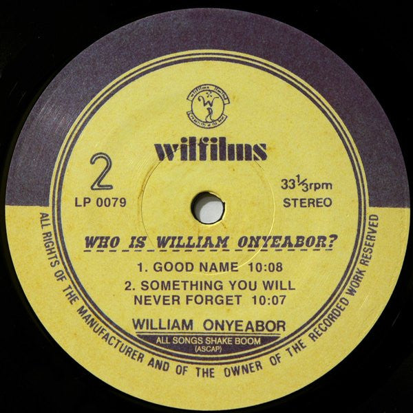 Who Is William Onyeabor? - Onyeabor, William