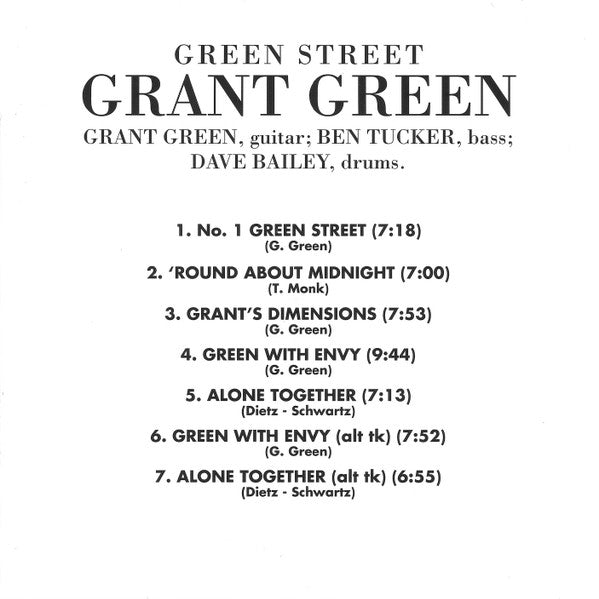 Green Street - Green, Grant