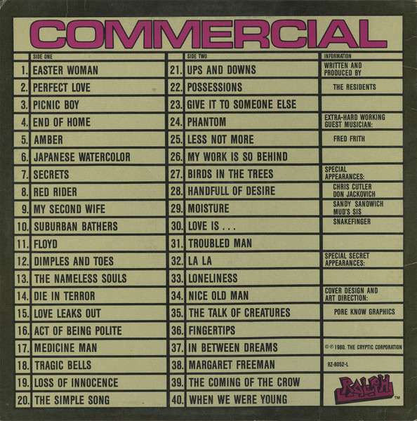 Commercial Album - Residents