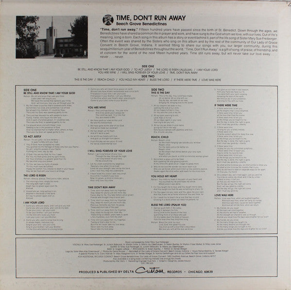 Time Don't Run Away - Beech Grove Benedictines