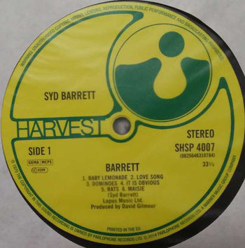 Barrett - Barrett, Syd