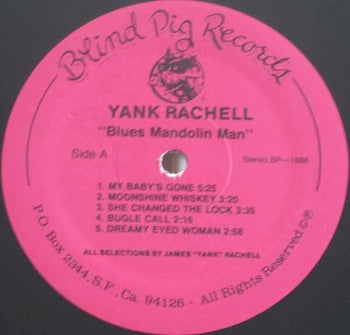 Blues Mandolin Man - Rachell, Yank