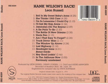 Hank Wilson's Back! - Russell, Leon