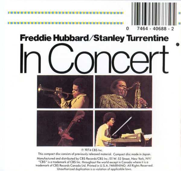 In Concert - Hubbard, Freddie / Turrentine, Stanley
