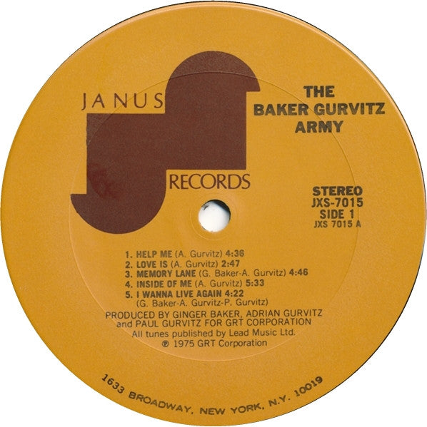 The Baker Gurvitz Army - Baker Gurvitz Army, The