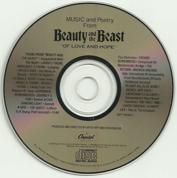 Beauty And The Beast: "Of Love And Hope" (Music An - Holdridge, Lee