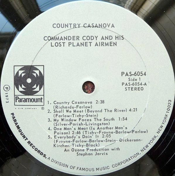 Country Casanova - Commander Cody & His Lost Planet Airmen