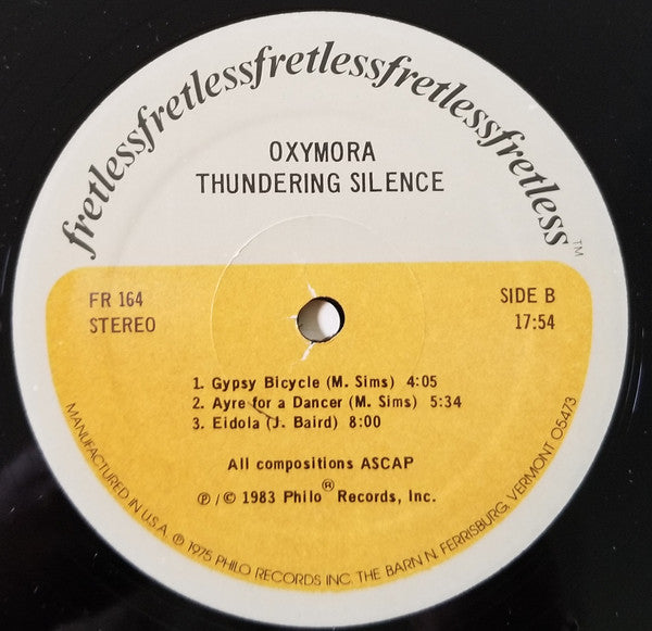 Thundering Silence - Oxymora
