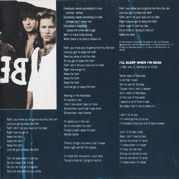 Keep The Faith - Bon Jovi