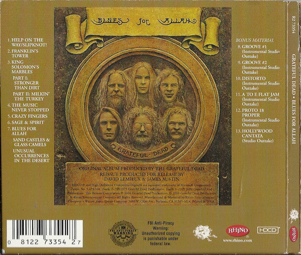Blues For Allah - Grateful Dead