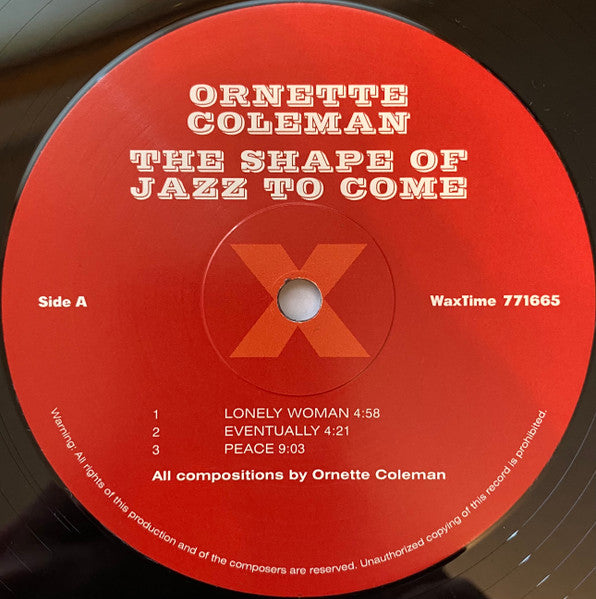 Shape Of Jazz To Come - Coleman, Ornette
