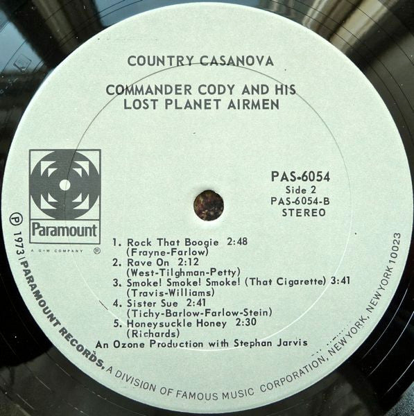 Country Casanova - Commander Cody & His Lost Planet Airmen