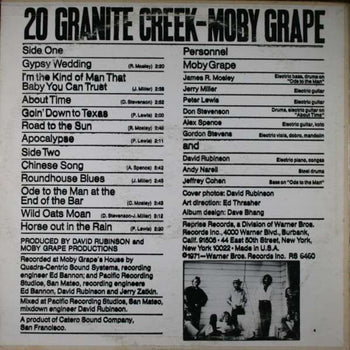 20 Granite Creek - Moby Grape