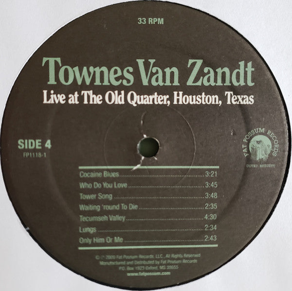 Live At The Old Quarter, Houston, Texas - Van Zandt, Townes
