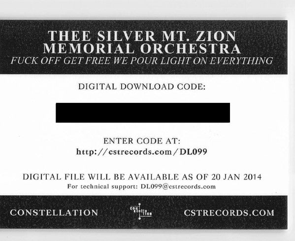Fuck Off Get Free We Pour Light On Everything - Thee Silver Mt. Zion Memorial Orchestra