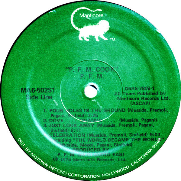 Cook - Premiata Forneria Marconi