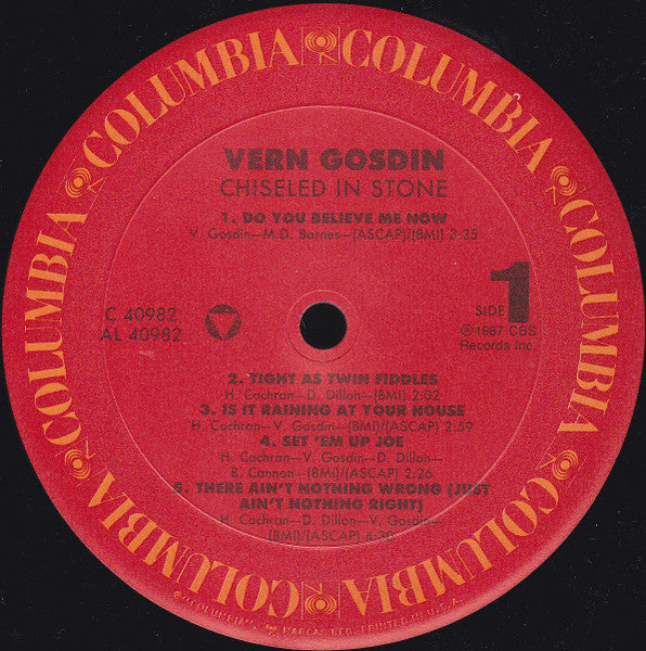 Chiseled In Stone - Gosdin, Vern