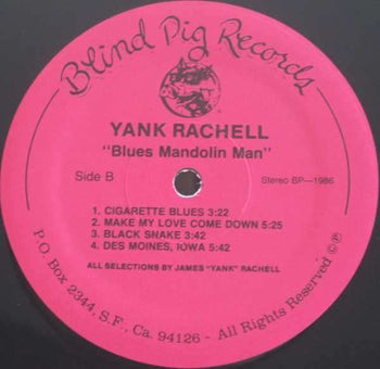Blues Mandolin Man - Rachell, Yank