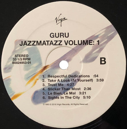Jazzmatazz Volume 1 [LP] - Guru