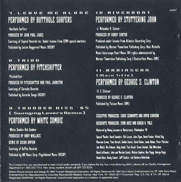 Music From The Motion Picture Brainscan - Various