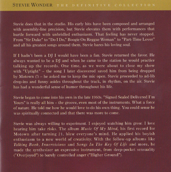 The Definitive Collection - Wonder, Stevie