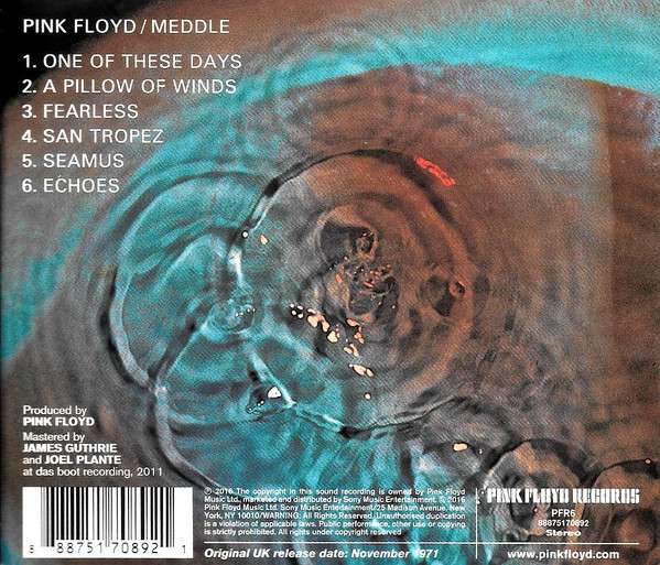 Meddle - Pink Floyd [CD]