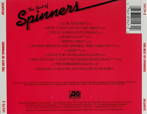 The Best Of The Spinners - Spinners