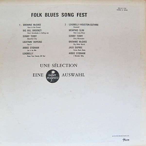 Folk Blues Song Fest - Various