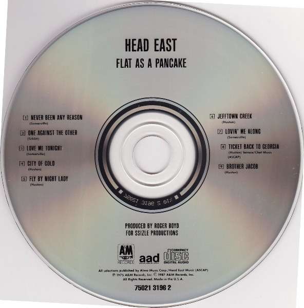 Flat As a Pancake - Head East [CD]