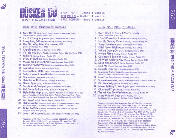 1985: The Miracle Year - Husker Du
