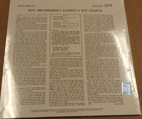 Soul Brothers - Jackson, Milt & Ray Charles