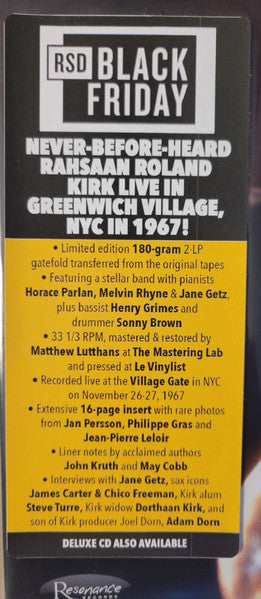 VIBRATIONS IN THE VILLAGE: LIVE - Kirk, Rahsaan Roland