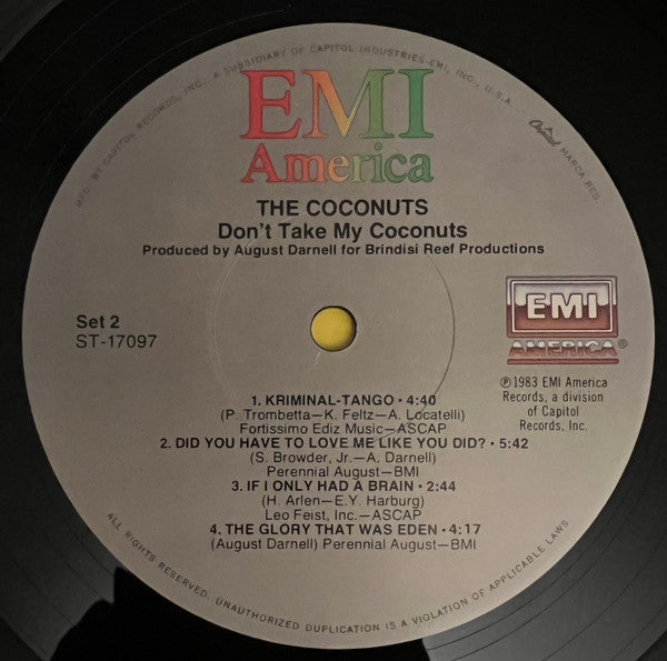 Don't Take My Coconuts - Coconuts