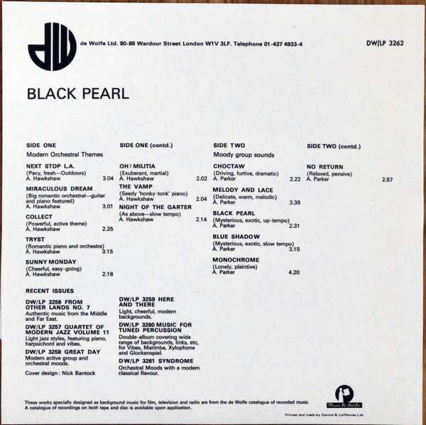 Black Pearl - Parker, Alan
