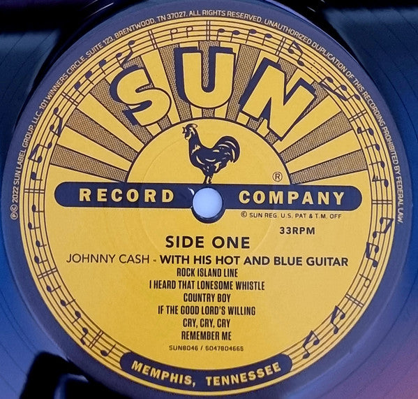 With His Hot And Blue Guitar: Sun Records 70th / Remastered 2022 [LP] - Johnny Cash