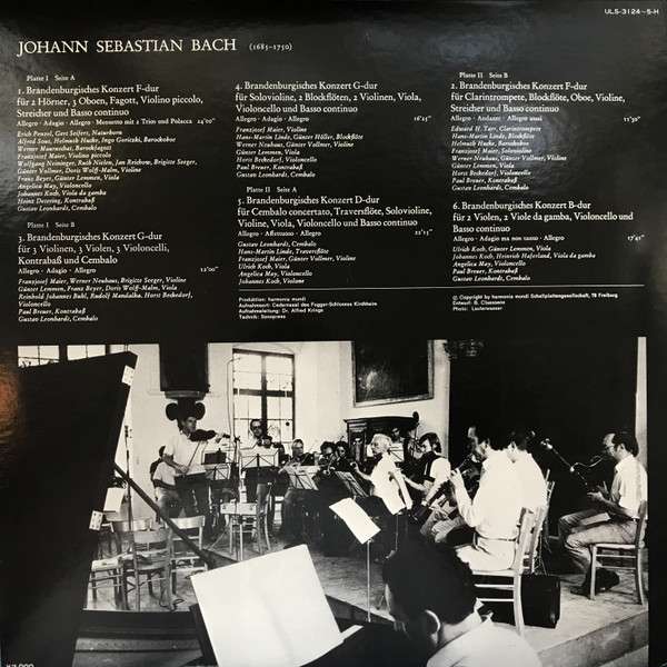 Die Brandenburgischen Konzerte (Auf Originalinstru - Bach, Johann Sebastian