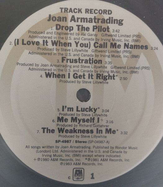 Track Record - Armatrading, Joan